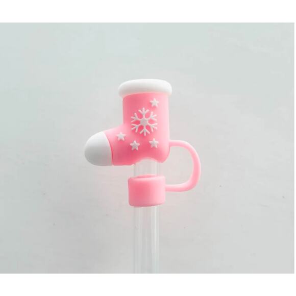 Pink Stocking Hat Straw Cover - Picture 1 of 1